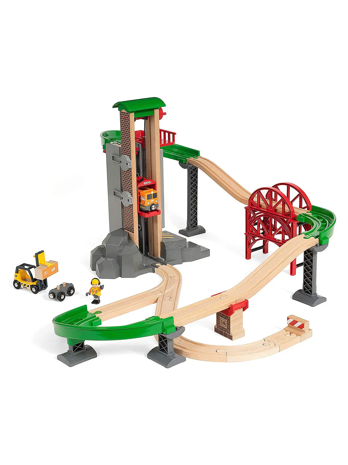 BRIO | Großes Lagerhaus-Set mit Aufzug 33887 | 